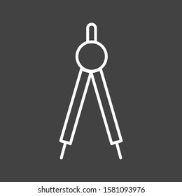 Beautiful Compass Line Vector Icon