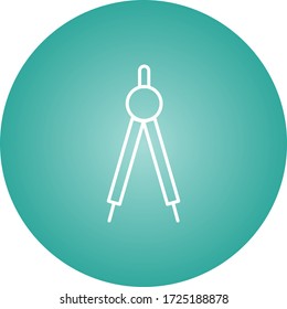 Beautiful Compass Line Vector Icon