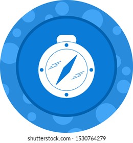 Beautiful Compass Vector Glyph icon