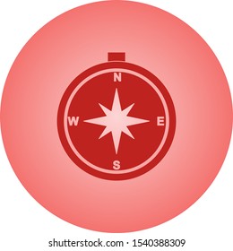 Beautiful Compass Vector Glyph icon