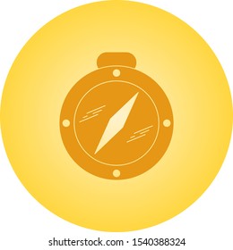 Beautiful Compass Vector Glyph icon