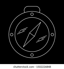 Beautiful compass vector line icon