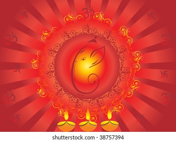 beautiful concept for diwali festival, vector gretting card