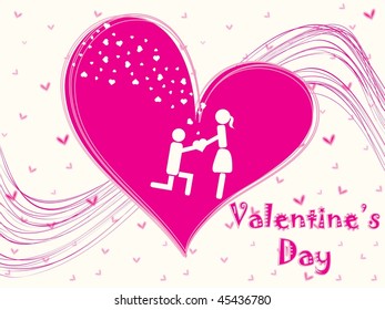 beautiful concept for valentine day, vector illustration