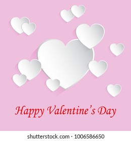 Beautiful concept of Valentines day - for stock vector