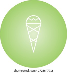 Beautiful Cone Line Vector Icon