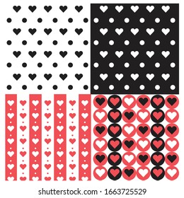 Beautiful Confetti Hearts Falling on Background. Invitation Template Background Design, Greeting Card, Poster. Valentine Day. Vector illustration