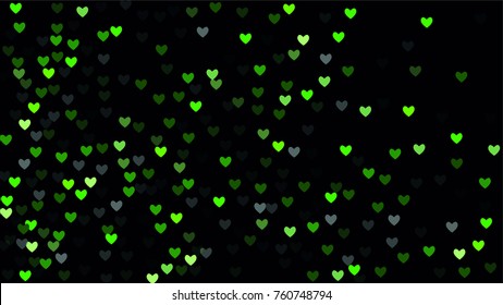 Beautiful Confetti Hearts Falling on Background. Invitation Template Background Design, Greeting Card, Poster. Valentine Day. Vector illustration