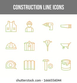 Beautiful Construction 12 Vector Icons	
