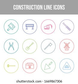 Beautiful Construction vector icon set
