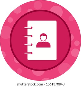 Beautiful Contacts Glyph Vector Icon