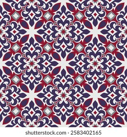 Beautiful contrast seamless pattern. Art forms are grouped and arranged in a specific order. Vector image for print, textile, packaging, interior design and your other projects.