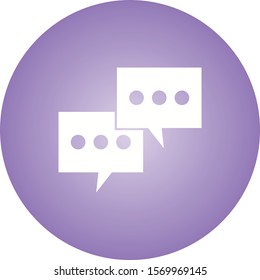 Beautiful Conversation Glyph Vector Icon