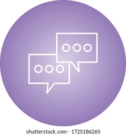 Beautiful Conversation Line Vector Icon