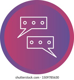 Beautiful Conversation vector line icon