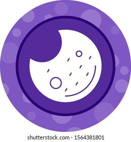 Beautiful Cookie Glyph Vector Icon