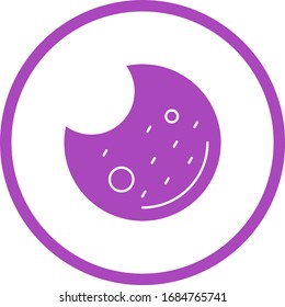 Hermoso ícono vector de glifo de cookie