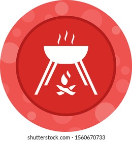 Beautiful Cooking Food Glyph Vector Icon