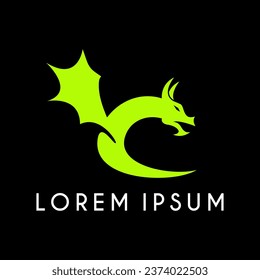 BEAUTIFUL AND COOL DRAGON LOGO