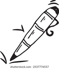 Beautiful and cool hand-drawn pen icons with a back-to-school theme	
