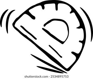 Beautiful and cool hand-drawn roller icon with back-to-school theme	
