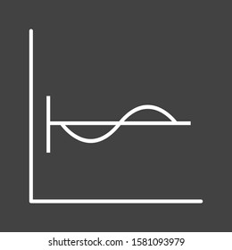 Beautiful Cosine Graph Line Vector Icon