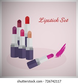 Beautiful Cosmetic Icons for Ladies. Cosmetics. Beauty Ornaments