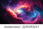 Beautiful cosmic Outer Space background Wallpaper Illustration