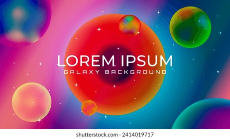 Beautiful cosmic universe with eye portal. Abstract galaxy background design.