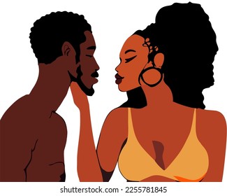 Beautiful couple entertains dating lovers romantic relationship Illustration. Vector clipart