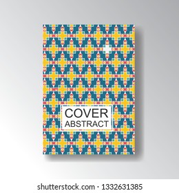 Beautiful Cover Geometric Pattern for business design. Simple shapes composition