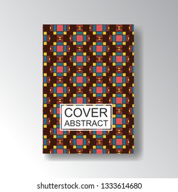 Beautiful Cover Geometric Pattern for business design. Simple shapes composition
