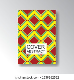 Beautiful Cover Geometric Pattern for business design. Simple shapes composition