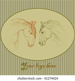 Beautiful cover with horses