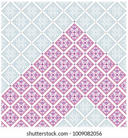 Beautiful  Craft Pixel Pattern Vector