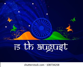 Hermosos antecedentes creativos para el Día de la Independencia de la India. EPS 10.