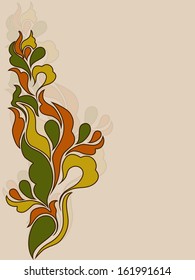 Beautiful creative colorful floral  abstract background design.Eps10