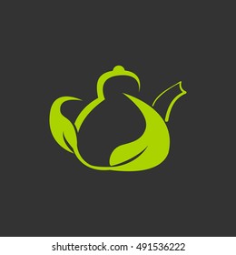 Beautiful and creative kettle design out of leaves.