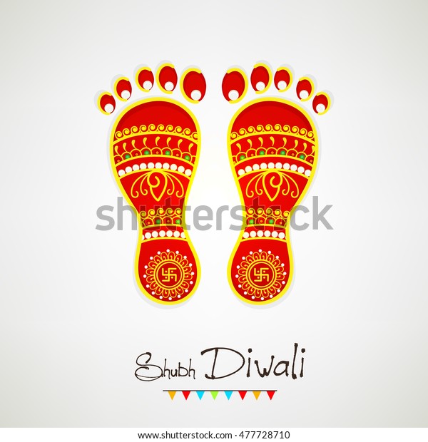 Beautiful Creative Laxmi Charan Based On Stock Vector (Royalty Free ...