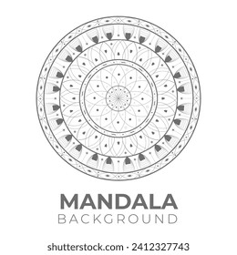 Beautiful and creative lineal mandala background