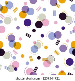 Beautiful Creative seamless pattern with stripe. Abstract background. Polka dot pattern on white background color