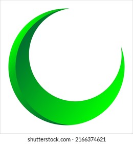 THE BEAUTIFUL CRESCENT MOON IS GREEN