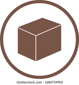 Hermoso icono vectorial de cubo