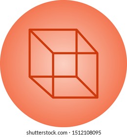 Beautiful Cube vector line icon