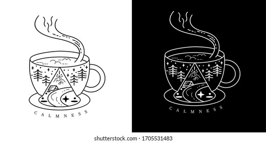 a beautiful cup of coffee design