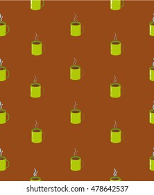 Beautiful Cup Pattern, Green Tea