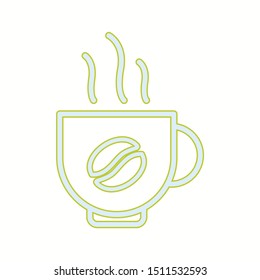Beautiful Cup of tea vector line icon
