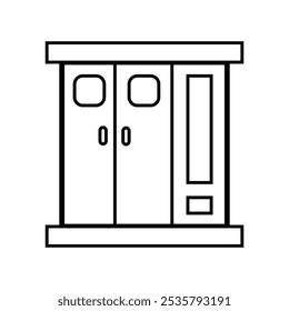 Beautiful cupboard icon vector image