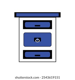 Beautiful cupboard icon vector image