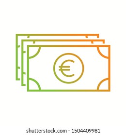 Beautiful Currency Vector line icon